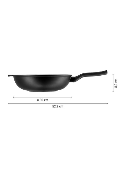 Wmf Permadur Premium Wok Tava&kapak 30 Cm Siyah