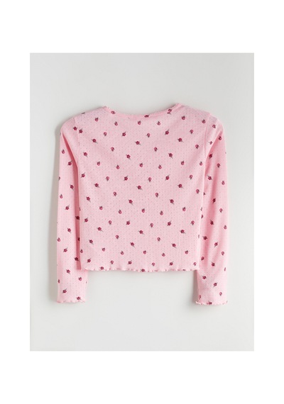 Lcw Dream Pembe Petite U Yaka Çiçekli Kadın Pijama Takımı