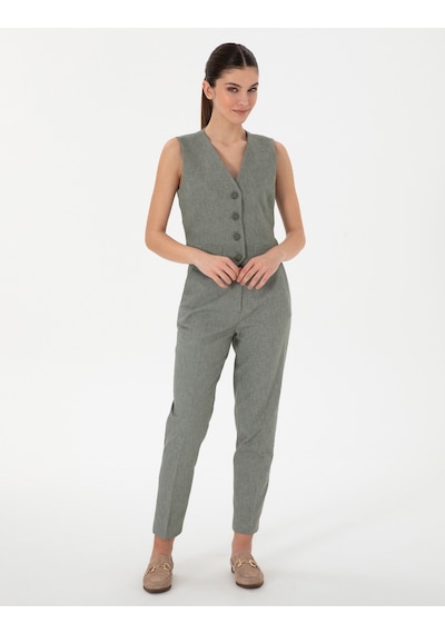 Pierre Cardin Kadın Haki Pantolon 50299967-vr027