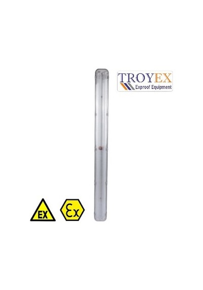 Exproof Etanj Led Aydınlatma Armatür 2X58W Troyex Beyaz