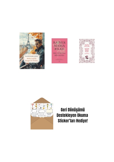 Malte Laurids Brigge'nin Notları + Hiç Uğruna Bir Nefes Ciltli + Duino Ağıtları + Okuma Sticker'ları