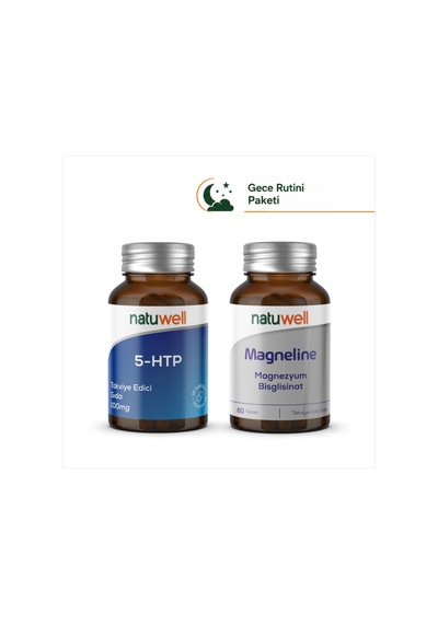 5 Htp 100 Mg 30 Kapsül Ve Magneline Magnezyum Bisglisinat 60 Tablet