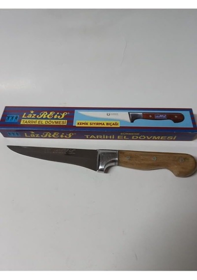 Laz Reis Orjinal Sürmene Bilezikli Tarihi El Dövmesi Kasap Bıçağı Kemik Sıyırma 27 Cm Çok Renkli