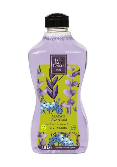 Eyüp Sabri Tuncer Alaçatı Lavantası Doğal Zeytinyağlı Sıvı Sabun 1500 ML