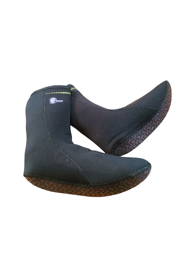 3mm Neopren Kaydırmaz Tabanlı Siyah Dalış Çorabı