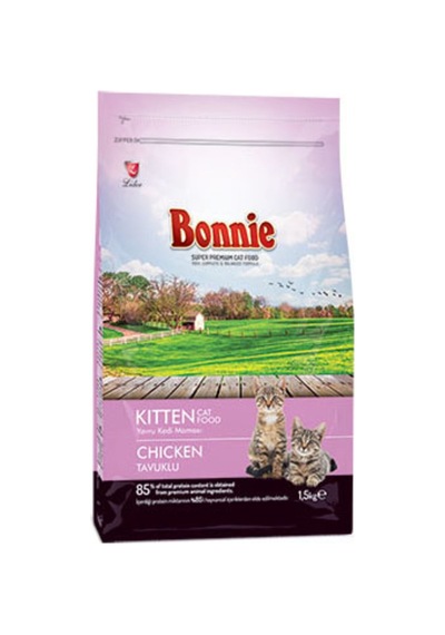 Bonnie Tavuklu Yavru Kedi Maması 1,5 Kg - 2 Adet Tarı