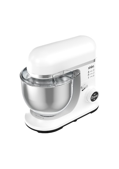 Smx-2773 / Beyaz / Dijital Ekranlı Zaman Ayarlı Stand Mikser / 7.5 Litre / 1500w