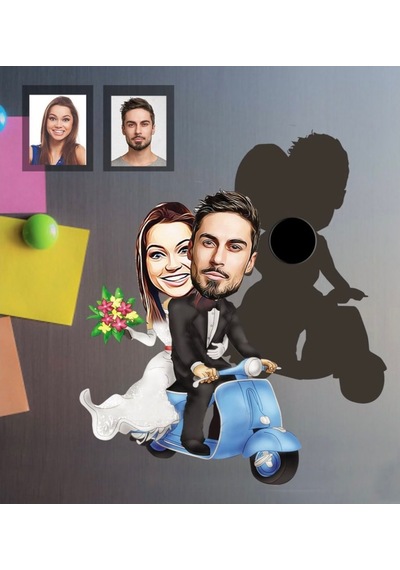 Hdrlazerdizayn Kişiye Özel Ahşap Veya Pleksi Karikatür Magnet