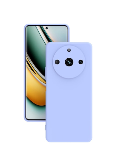 Realme 11 Pro Kılıf Kamera Korumalı Silikon Rubber Arka Kapak Lila
