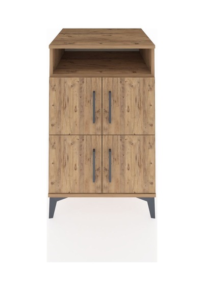 Kronos Komodin 2 Raflı 4 Kapaklı 60x59x96 Çam-çam Atlas Çam