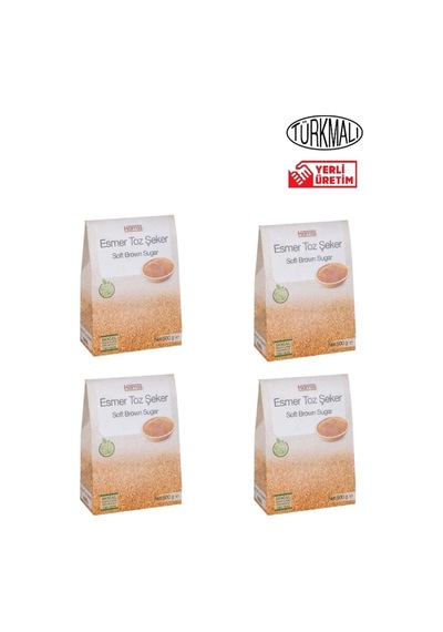 Esmer Toz Şeker 4x500 Gr 4'lü Set