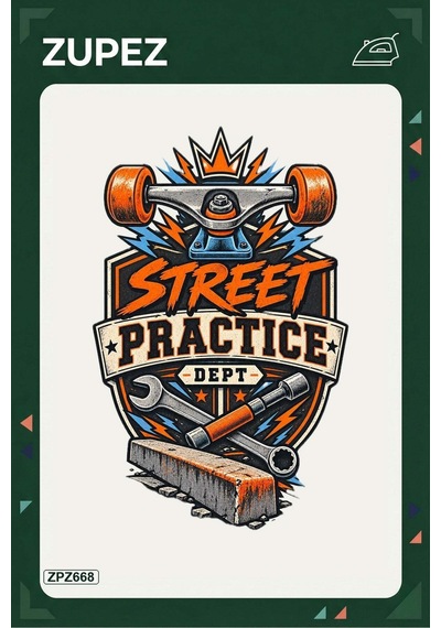 Zpz668 Street Practice Dept Ütüyle Uygulanabilir Transfer Baskı - 911529863
