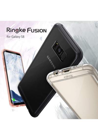 Ringke Fusion Galaxy S8 İle Uyumlu Kılıf Crystal Clear
