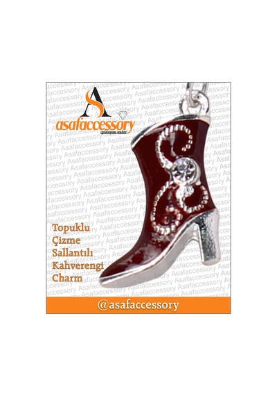 Topuklu Çizme Charm / Asafaccessory Kahverengi