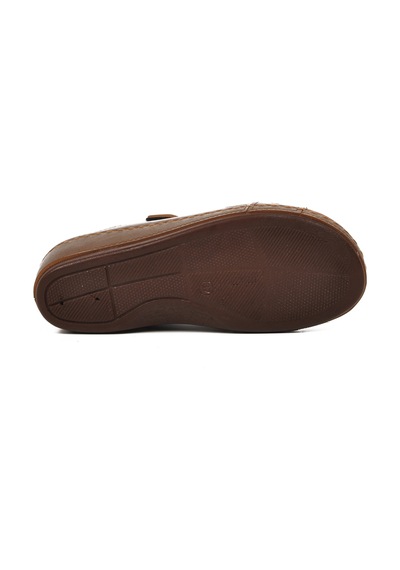 Ayakmod 09-977 Bakır Kadın Dolgu Topuk Terlik 001