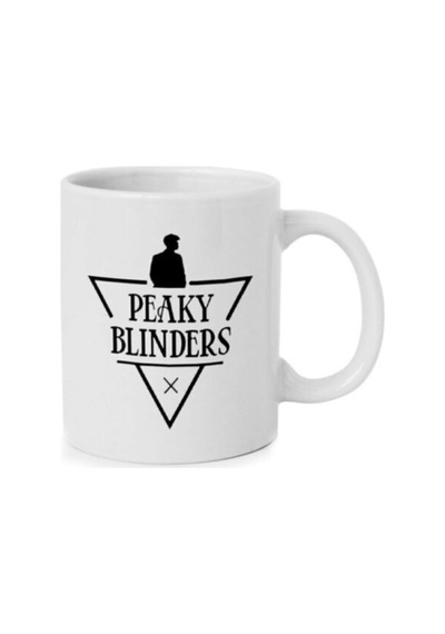 Peaky Blinders Logo Baskılı Kupa Bardak Beyaz