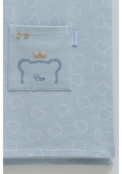 Caramell Very Cool Bebek Battaniyesi 80x80 Cm Crml.bte1872 Mavi