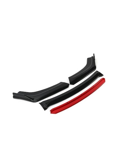 Fıat Punto 4 Parça Ön Lip Üniversal Ön Tampon Eki Piano Black Siyah