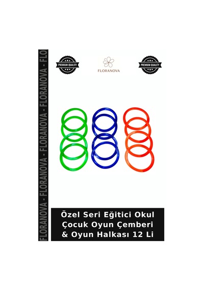 Özel Seri Eğitici Okul Çocuk Oyun Çemberi & Oyun Halkası 12 Li