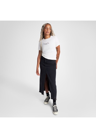 Converse High Tops Kadın Nakışlı Krem T-shirt