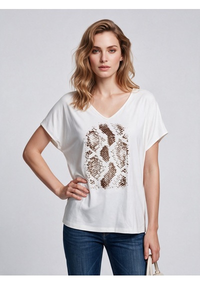 Daido Daıdo Kadın T-shirt 20y331900257 Ekru