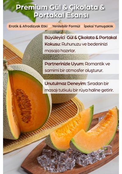4 Lü Kavun Aromalı Yenilebilir Erotik Vücut Masaj Yağı 20 Ml X4 - 305853701