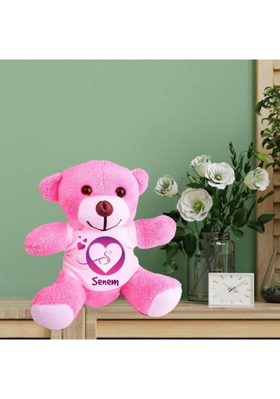 Kişiye Özel Peluş Pembe Ayı Hk2542