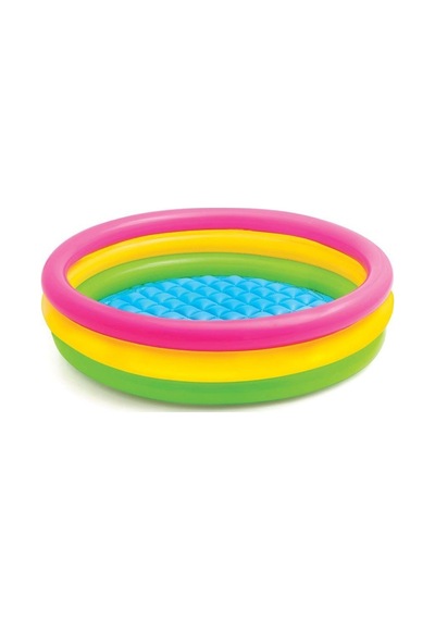Intex Renkli Şişme Taban 3 Bölmeli Havuz 147x33 Cm