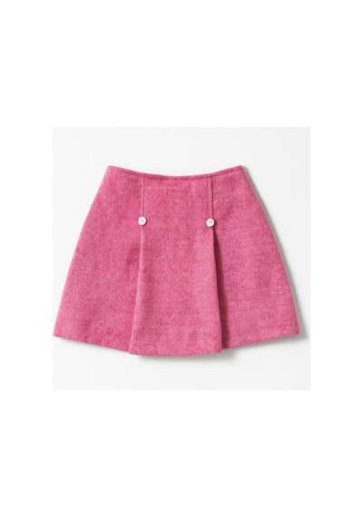 Esila Kids Kız Çocuk Şort Etek Kışlık Kumaş Pembe
