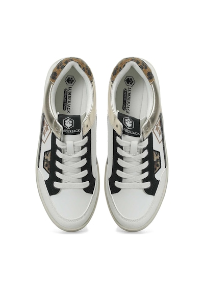 Lumberjack Wendy Beyaz Kadın Sneaker 000000000102694286 Beyaz-altın-leopar