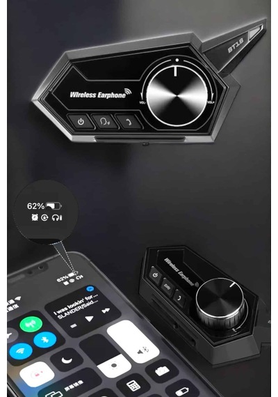 Intercom Kask Kulaklığı Anc Özelliği Yüksek Ses Kaliteli Bluetooth Kulaklık - Lisinya