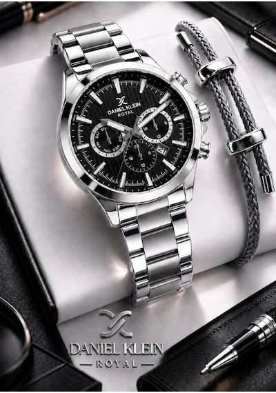 Daniel Klein Premium Çelik Kordon 2 Yıl Garantili 3 Atm Suya Dayanıklı Erkek Kol Saati Edk.r11095.2 Gümüş 18939684