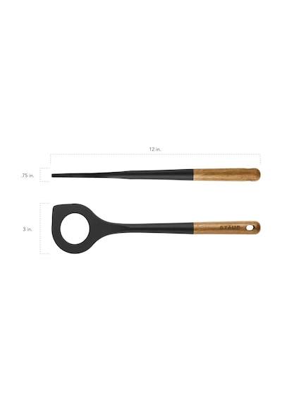 Staub 40503-108 Risotto Kaşık, Silikon, Mat Siyah