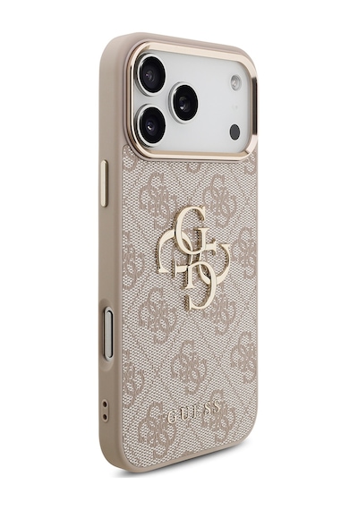 Apple Uyumlu iPhone 17 Pro Max Kılıf Lisanslı Gold Metal Kamera Çerçeveli Metal Büyük 4g Yazı Logolu Pembe Pembe Apple Uyumlu iPhone 17 Pro Max Kılıf Lisanslı Gold Metal Kamera Çerçeveli Metal Büyük 4g Yazı Logolu Pembe Pembe
