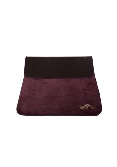 Bonny Home Unicolor Düz Mürdüm 2li Banyo Paspası Halısı Seti Kaymaz Krem