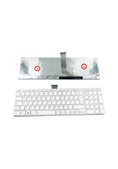 Toshiba Uyumlu C55-a-1jj Klavye Beyaz K-t53