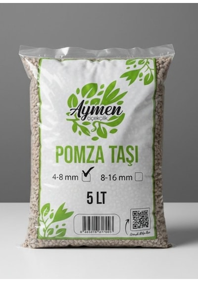 4-8 Mm Ponza Taşı - Tarım Pomzası 5 Lt Paket - 5 Litre Volkanik