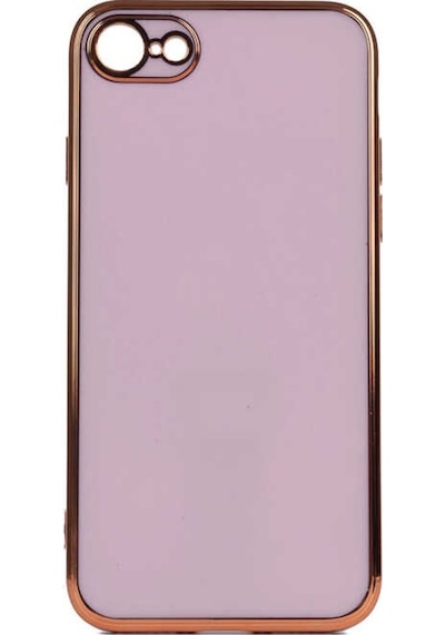 Apple Uyumlu iPhone Se 2020 Kılıf Zore Bark Kenarları Altın Renk Kılıf
