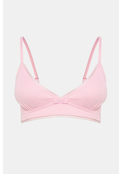 Penti My First Bra Basic Rib 2Li Çok Renkli Sütyen - Çok Renkli