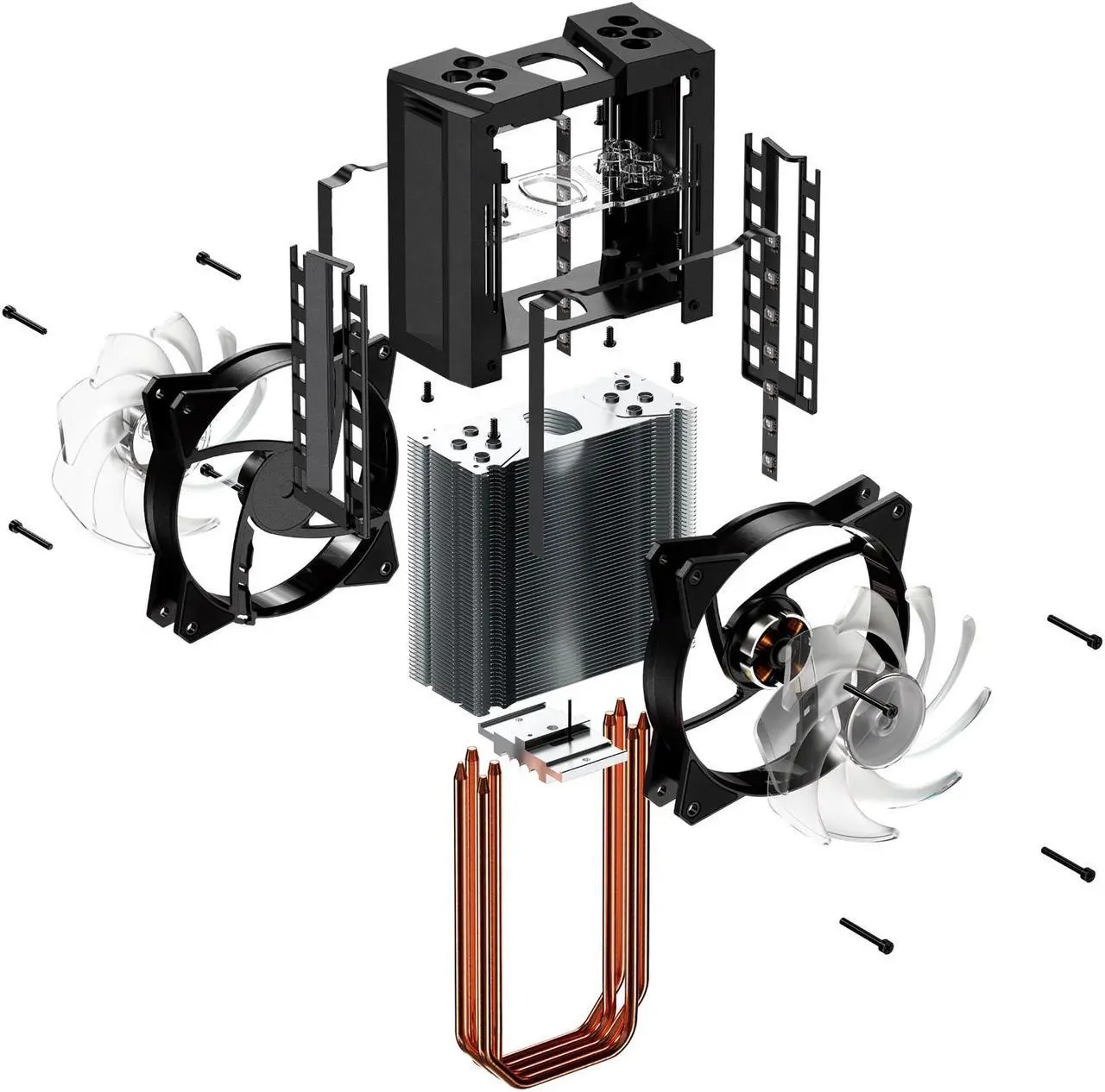 Cooler Master Masterair Ma410m Tuf Edition 2x120mm Rgb Led Fanlı İşlemci Soğutucusu İntel&am4 Mam-t4pn-218pc-r1 120*120*25mm Cooler Master Masterair Ma410m Tuf Edition 2x120mm Rgb Led Fanlı İşlemci Soğutucusu İntel&am4 Mam-t4pn-218pc-r1 120*120*25mm