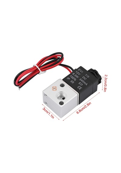 12v Solenoid Valf- 2 Konumlu 2 Yönlü Pnömatik Valf Vana -2v025-08