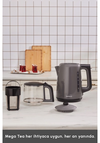 Karaca Mega Tea 1501 1500 W Cam Çay Makinesi