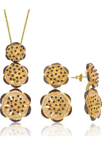 Gümüş Nilüfer Çiçeği Kadın Set (551167077)