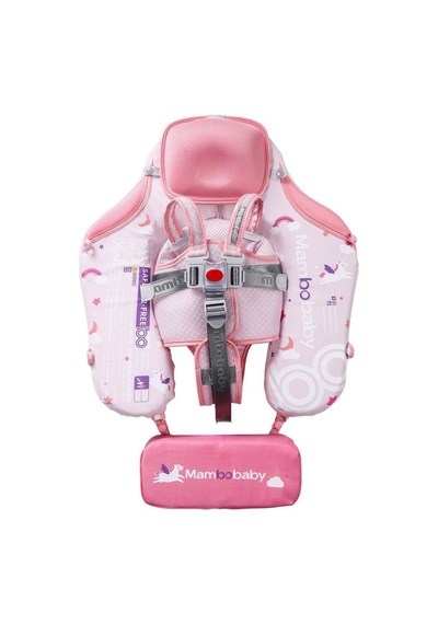 Mambobaby Yüzme Simidi - Unicorn, Katlanabilir, Emniyetli, Gölgelikli Ve Ayak Destekli