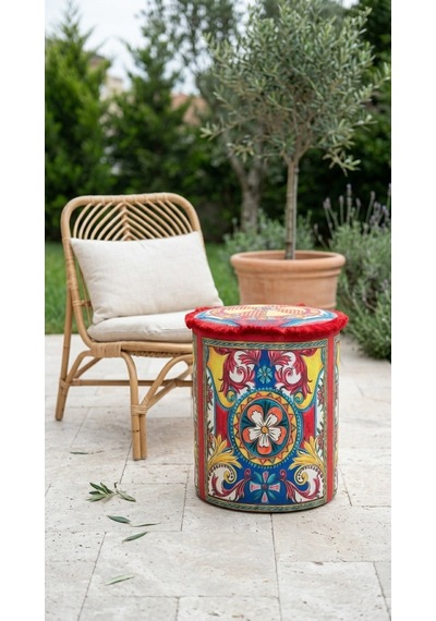 Solea Clover Rouge Puf Sarı