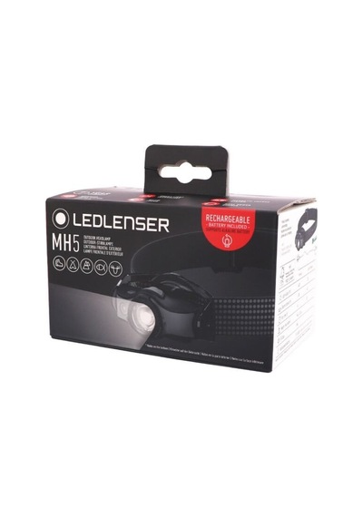 Ledlenser Mh5 Black/grey Kafa Feneri Siyah