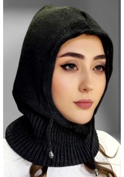 Tezzgelsin Balaclava Fitilli Triko Örgü Bere Başlık Antrasit