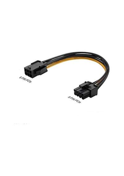 2 Adet - Pci-e 8 Pin 6+2 Pci-e Ekran Kartı Power Güç Çevirici Dönüştürücü Adaptör