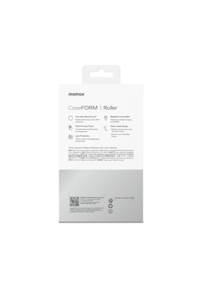 Momax Roller CaseForm Apple Uyumlu iPhone 16 Pro Magsafe Kılıf Açık Gri