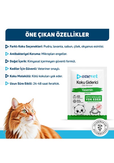 Onevet Kedi Koku Giderici Yasemin Kokulu 15 x 25 G